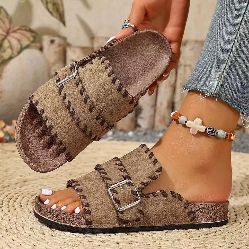 Y-R110 Women's sponge cake beach slippers