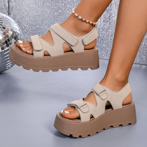 Y-R101 Thick soled sandals summer beach shoes for women