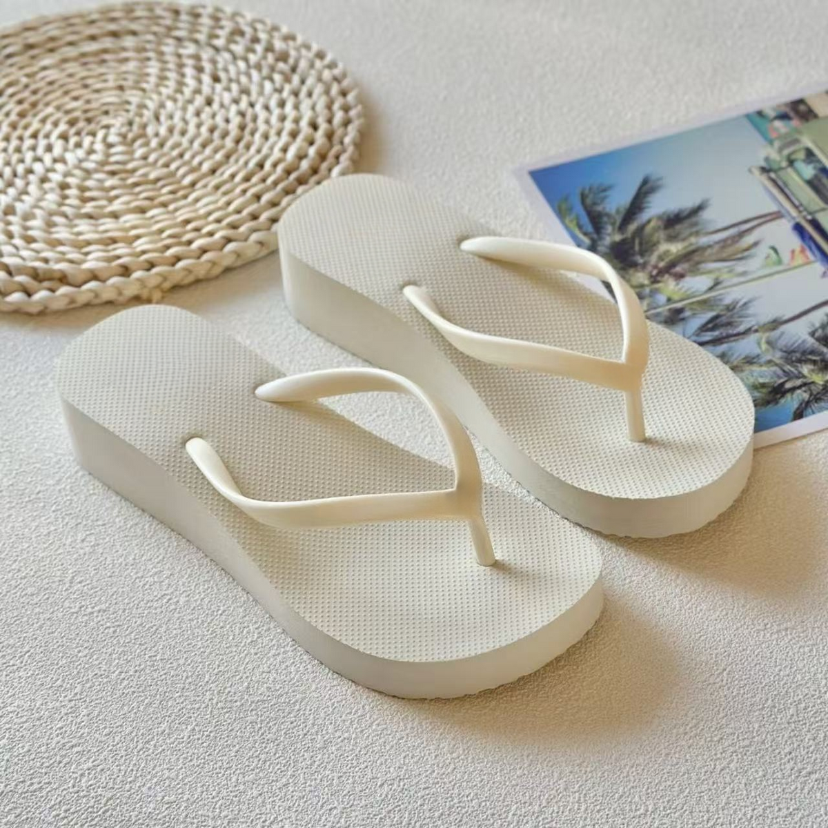 Y-R118 Summer solid color anti slip flip flops