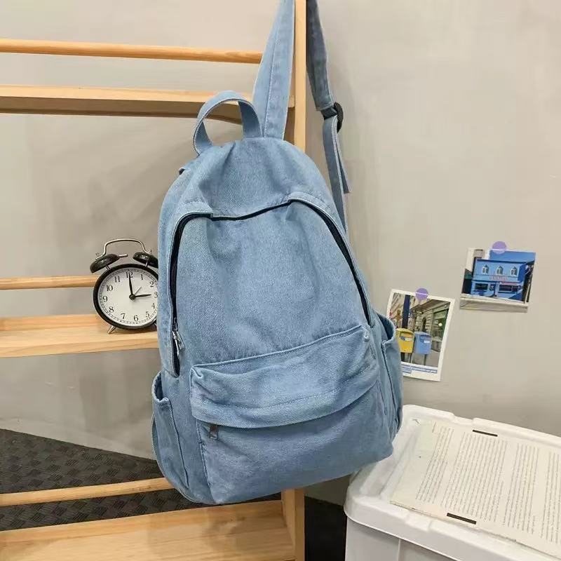 Y-R114 Denim large capacity versatile lightweight backpack