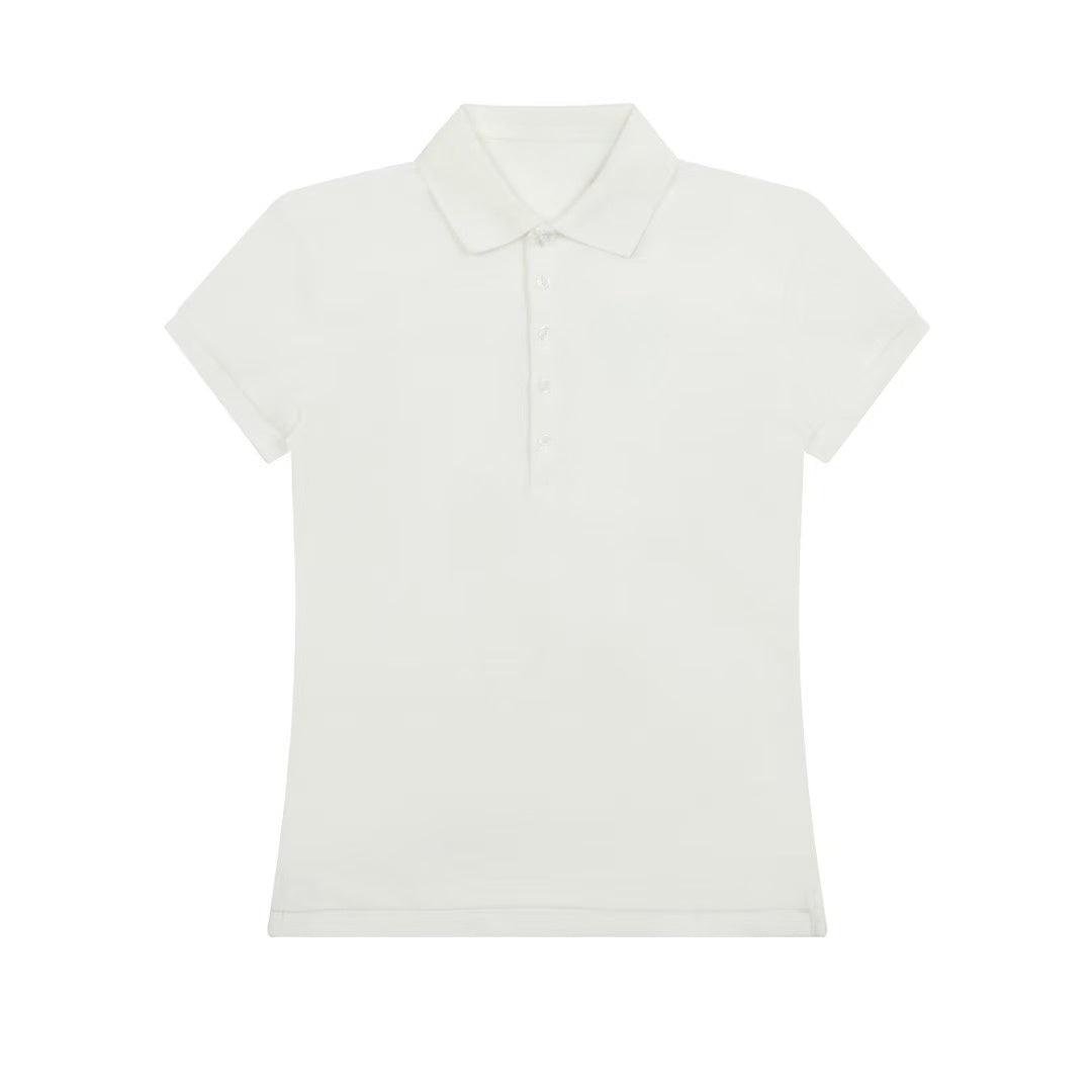 Y-R105 Women's five button waist cinched lapel short sleeved