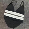 Y-R127 Sports pure cotton underwear bra thong set