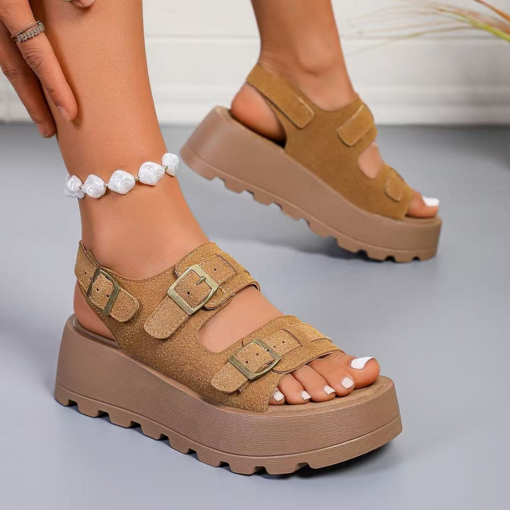 Y-R109 Thick soled non slip soft soled women's sandals