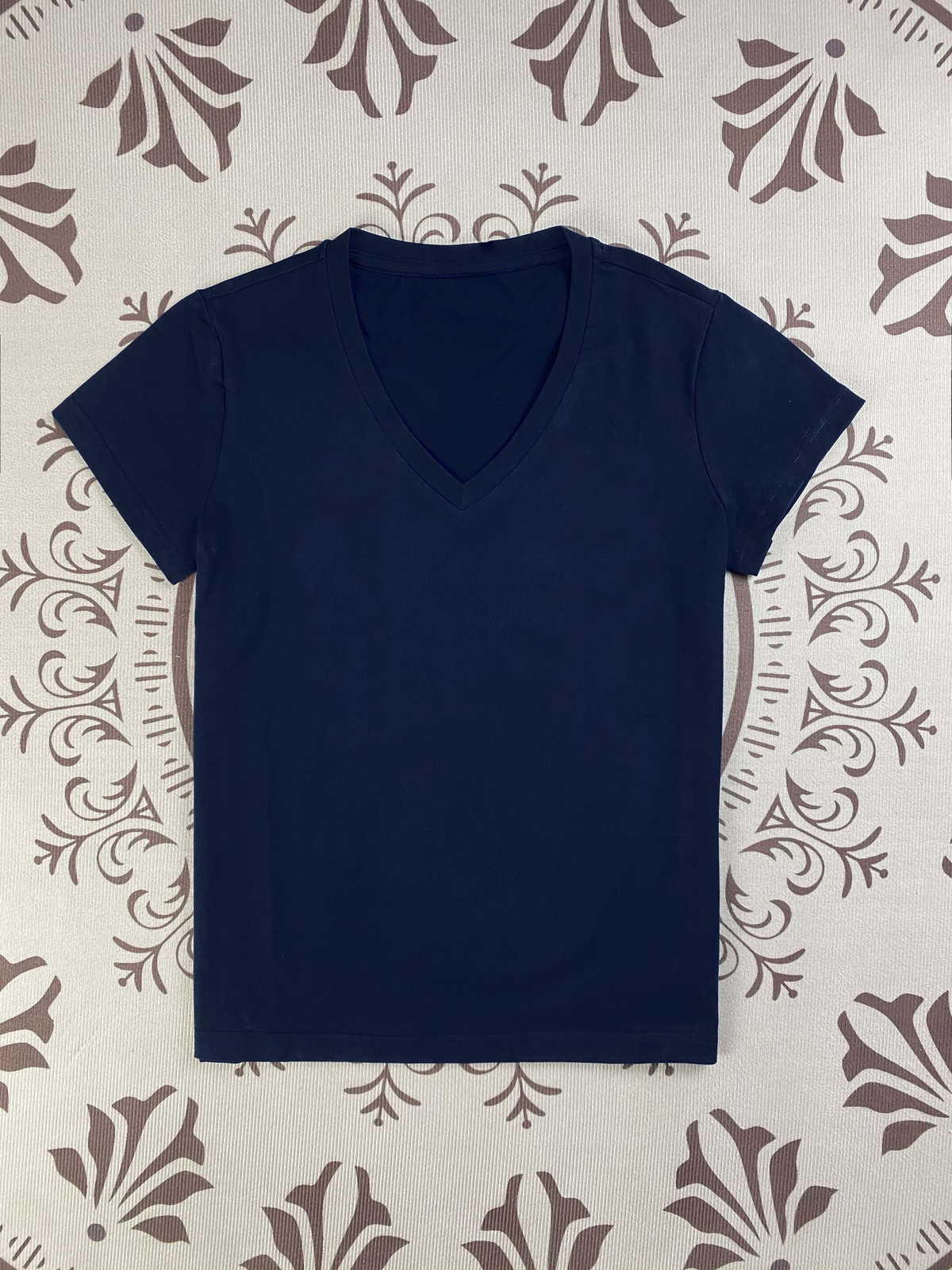 Y-R120 Summer pure cotton V-neck women's top
